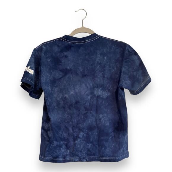 Unisex Vintage Y2K Aquarium Tie Die White Tigers White Stitch T Shirt Size Small - Picture 2 of 16